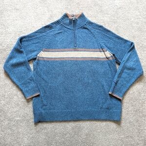 Columbia teal and tan color pullover sweatshirt men's Large